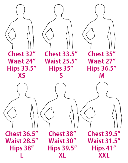 Women+body+image+chart