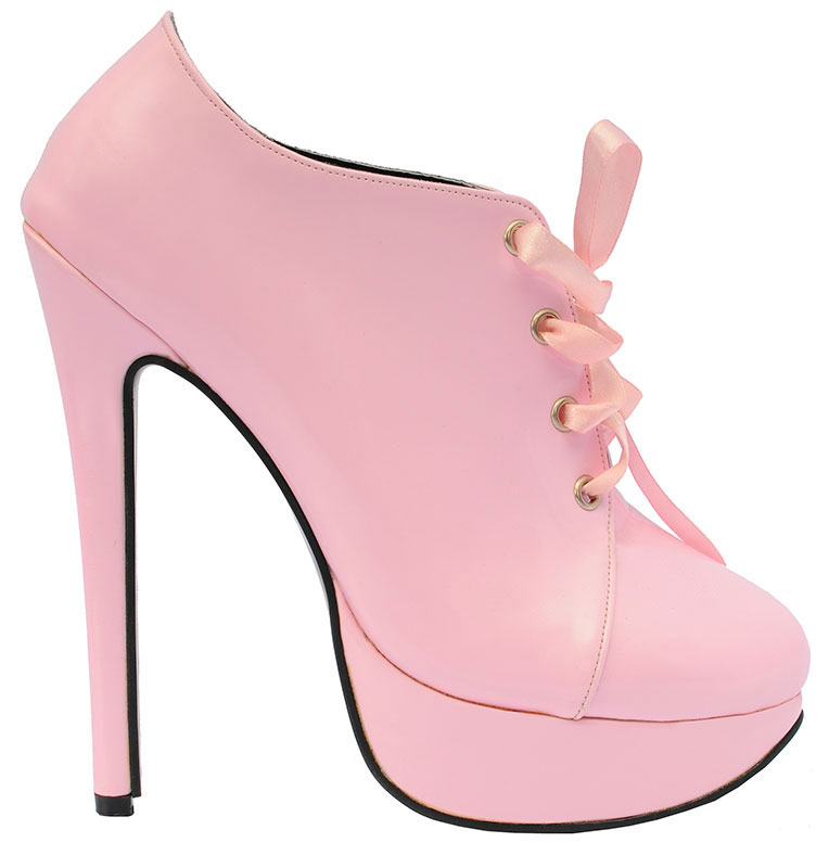 pink sissy serving shoes 5 inches 1