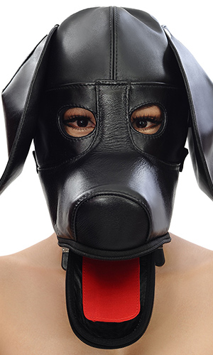 Leather Doggy Pup Hood